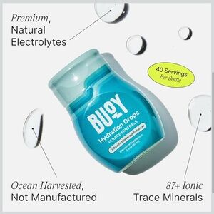 New Buoy Hydration Drops + Trace Minerals Unflavored Beverage Enhancer